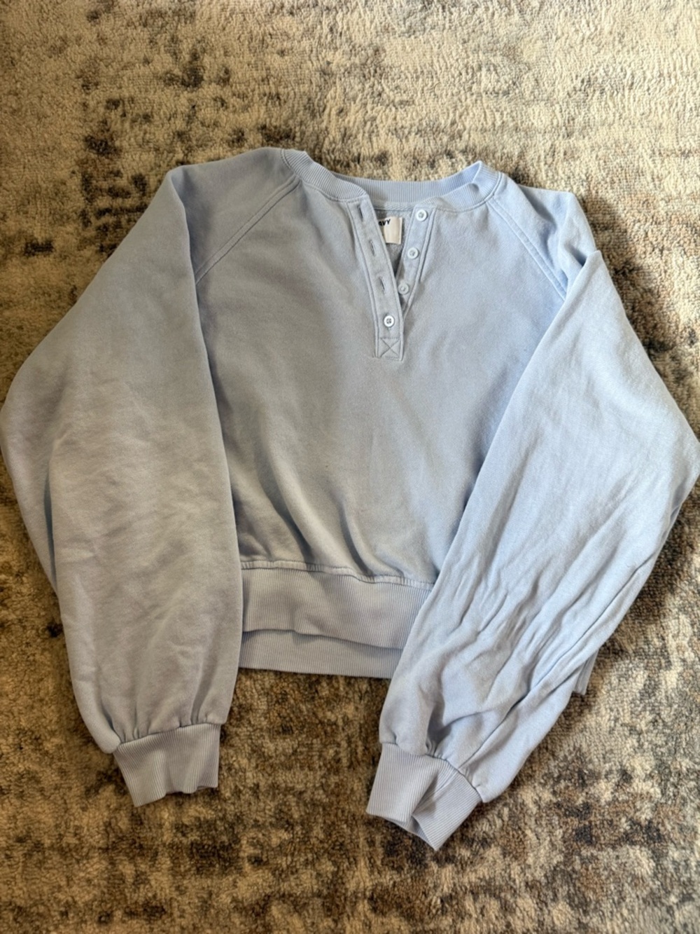 Old Navy Light Blue Oversized Crewneck Sweat Set - Picture 3 of 6